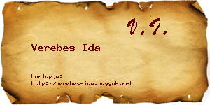 Verebes Ida névjegykártya